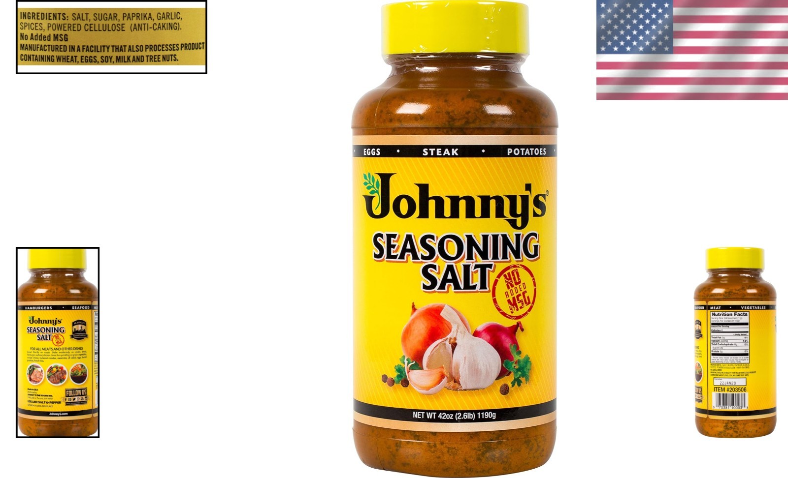 Seasoning Salt, No Msg, 42 Oz