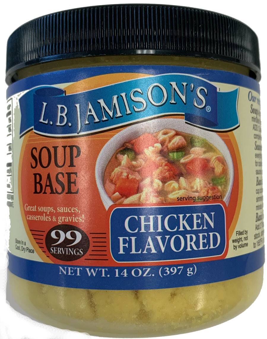 L.B. Jamison’s Chicken Flavored Soup Base 14 oz