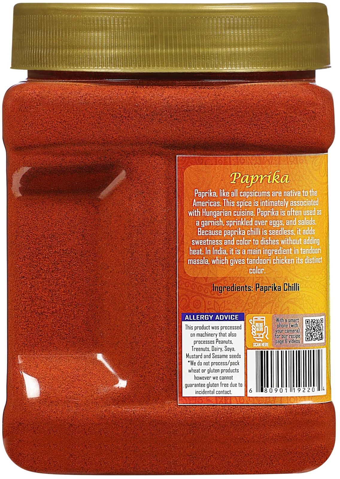 Rani Paprika (Deggi Mirch) Spice Powder, Ground 16oz (1lb) 454g PET Jar