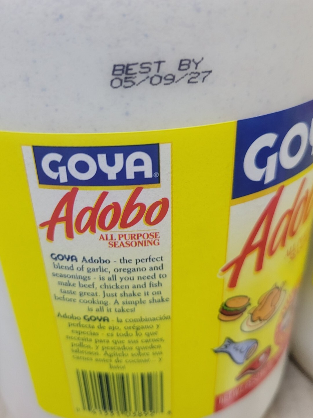 GOYA ADOBO CON PIMIENTA ALL PURPOSE GOYA SEASONING WITH PEPPER 7.5 LB. 2PACKS