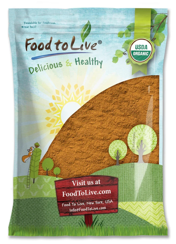Organic Ground Cinnamon — Cassia Variety, Non-GMO, Kosher, Vegan, Sirtfood, Bulk