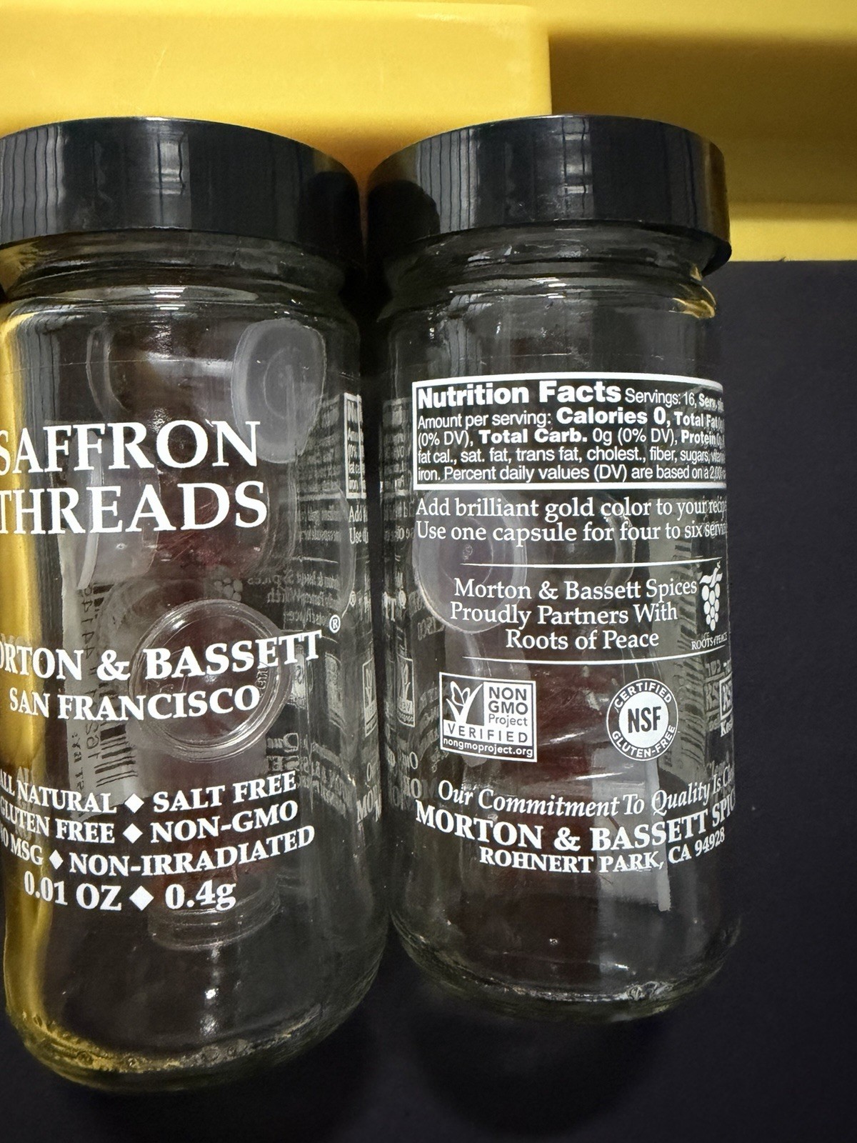 Morton & Bassett Brand Saffron Threads .01 oz New Sealed Exp/01/2030 2️⃣ PACKS !
