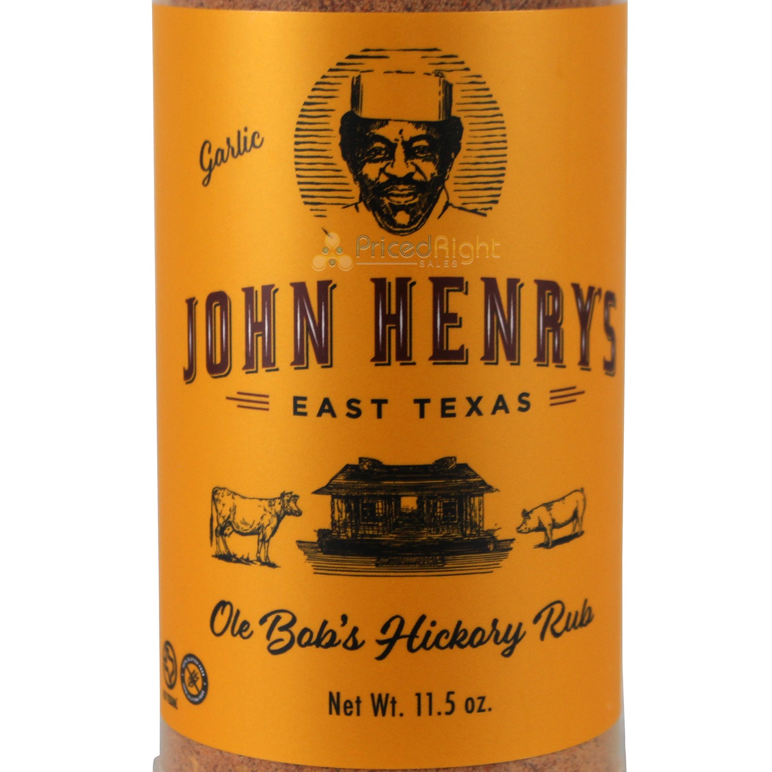 John Henry’s Store Ole Bobs Hickory w/ Garlic Rub Seasoning 11.5 Oz Bottle 55126