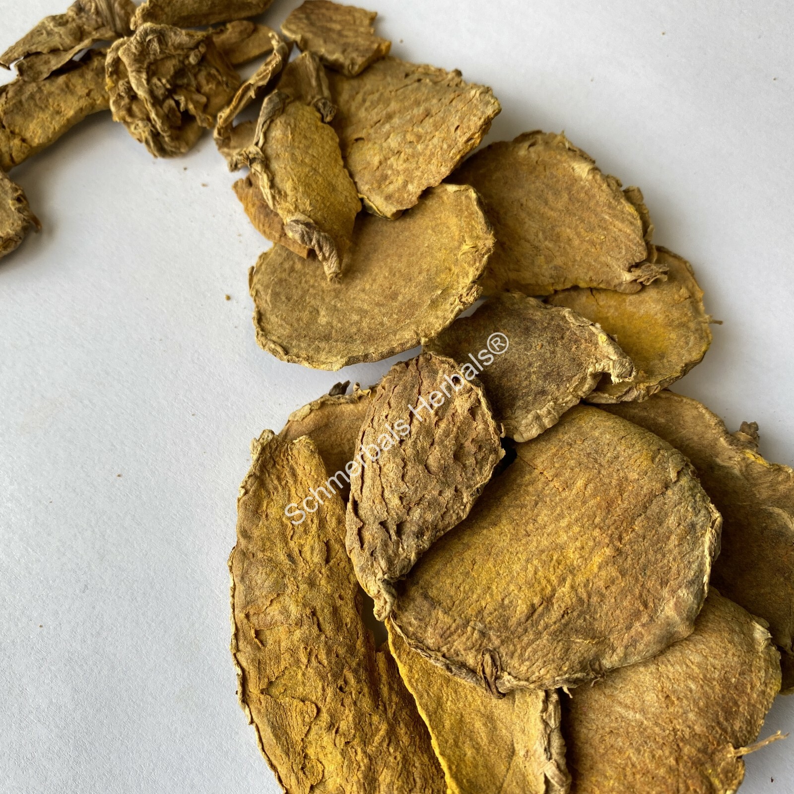 Turmeric, Curcuma aromatica, “Wild Turmeric” Slices ~ Schmerbals Herbals
