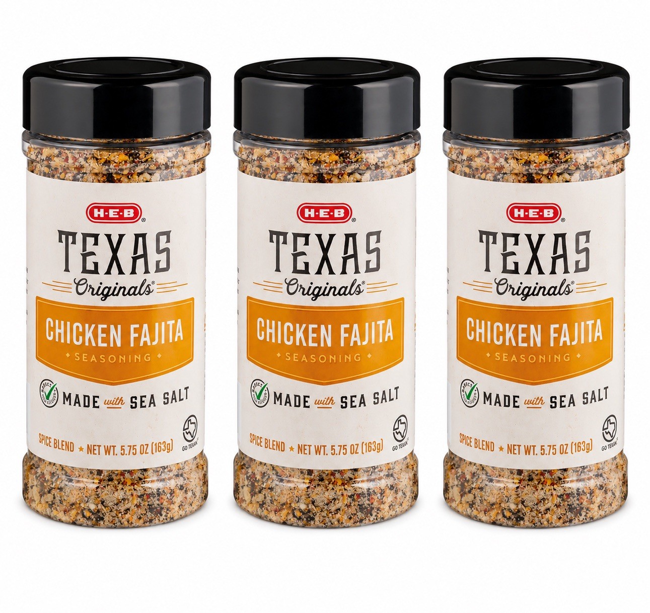 3 H-E-B Texas Originals Chicken Fajita Seasoning 5.75 oz | Tex-Mex Spice Blend