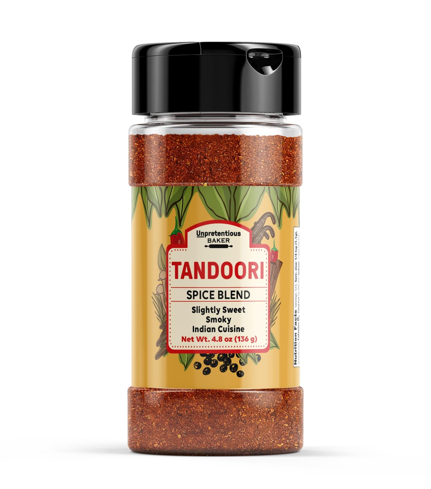 Tandoori Spice Blend, 4.8 oz, Slightly Sweet & Smoky Flavor, Indian Cuisine, …
