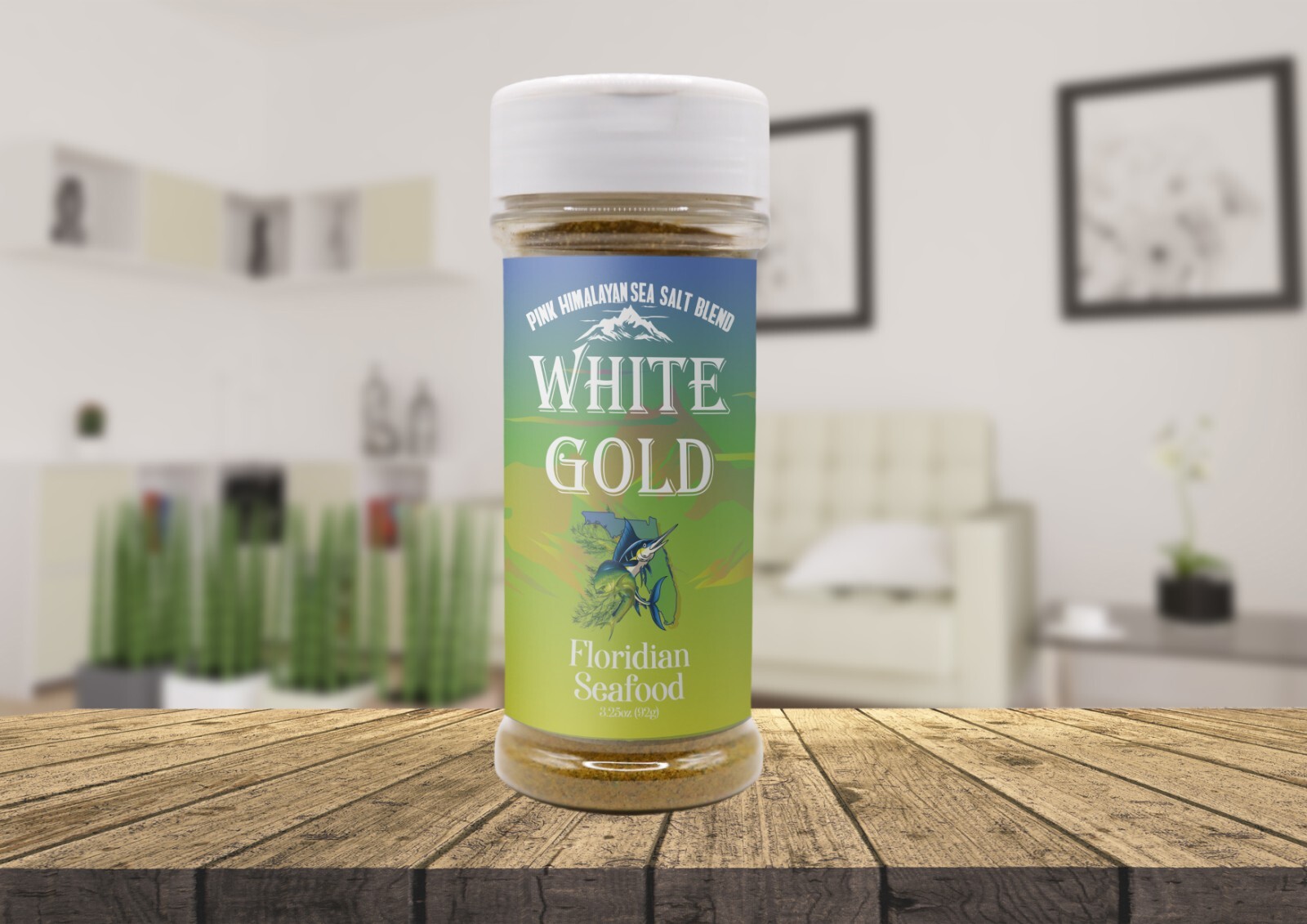 White gold seasoning – Floridian Seafood pink Himalayan sea salt