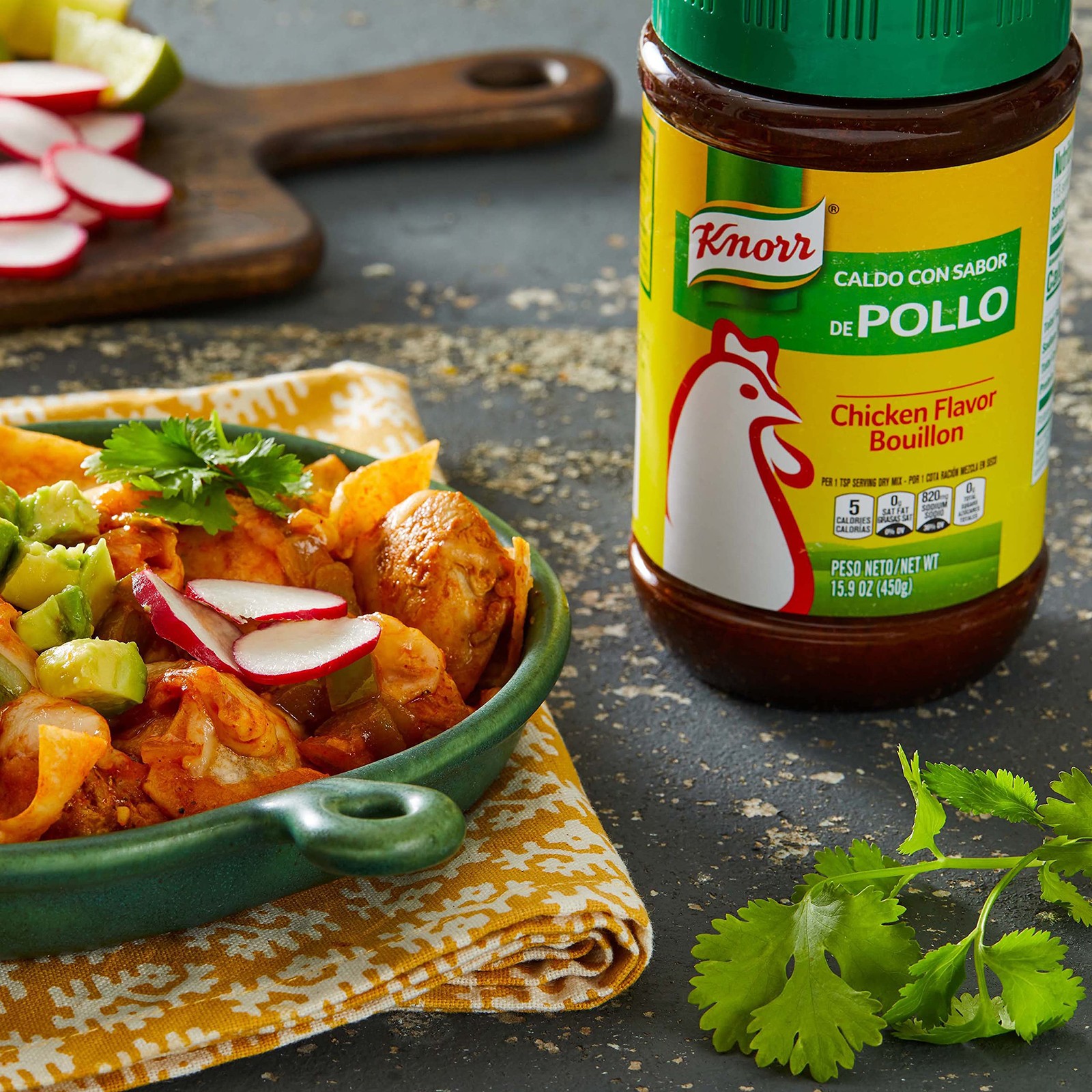Knorr Granulated Chicken Flavor Bouillon 15.9 Ounce Versatile Cooking Base
