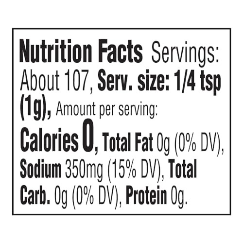 Amazon Saver, Seasoned Salt, 3.8 oz (Pack of 1) Ounce