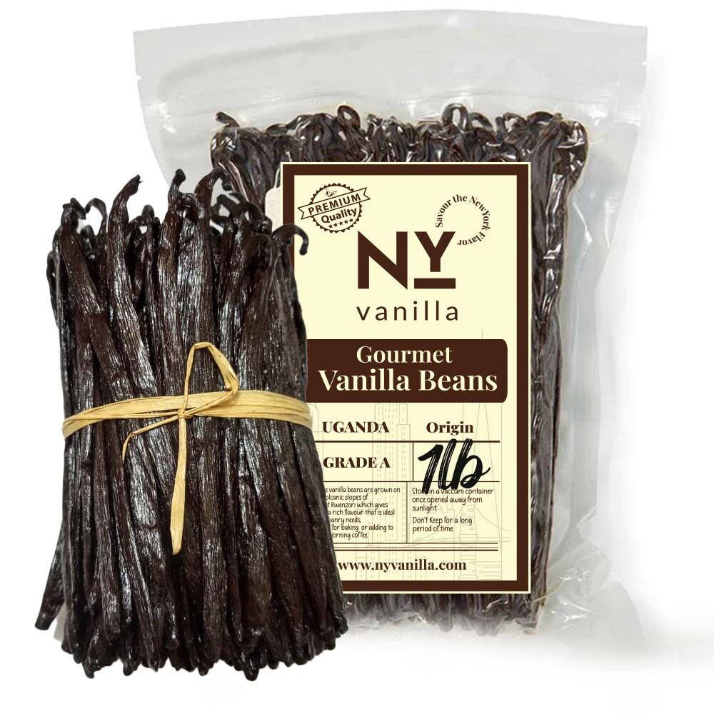 Fresh Organic Vanilla Beans Grade A 5′- 8′ – Bulk Vanilla Pods and Vanilla Cuts.