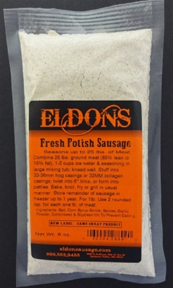 Fresh Polish Sausage Seasoning Spice Seasons 25 lbs.of Meat 8892