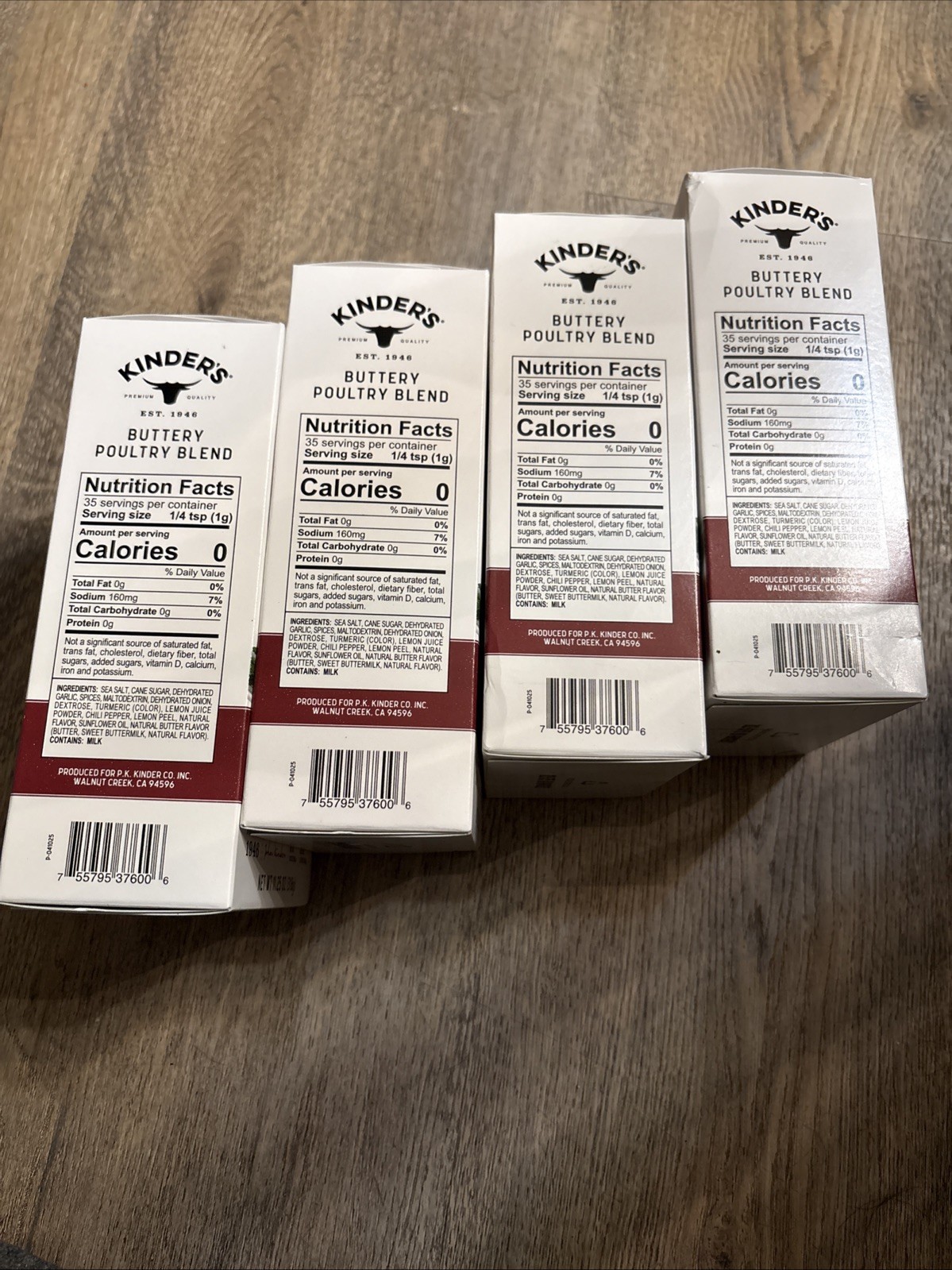 4-Pack Kinders Butcher’s Brine Kit BB 06/03/2027 Mix/Bag/Seasoning