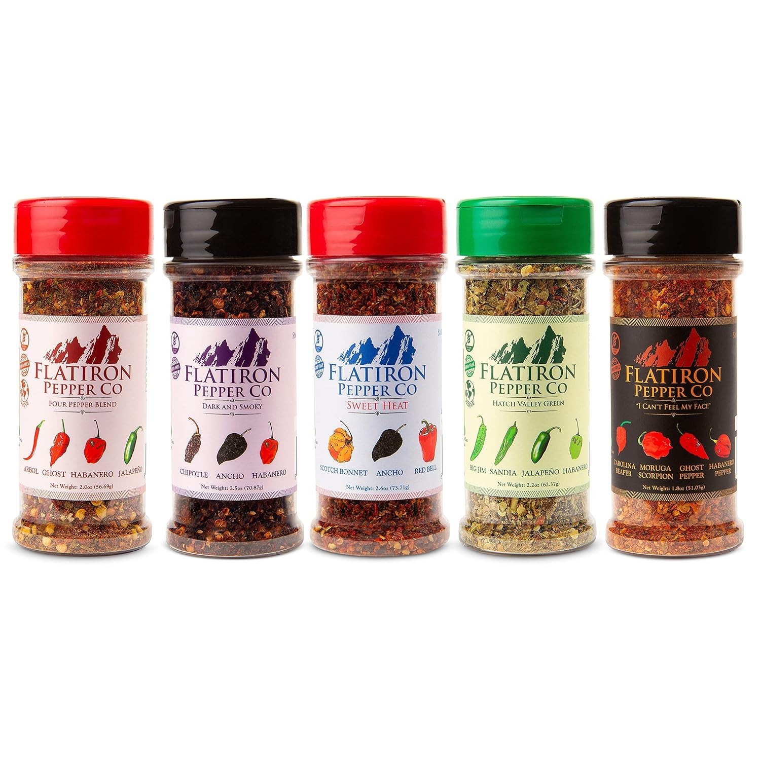 Elevate Dishes with Our Four Pepper Blend – Chile Flakes in 1.8oz Bottle