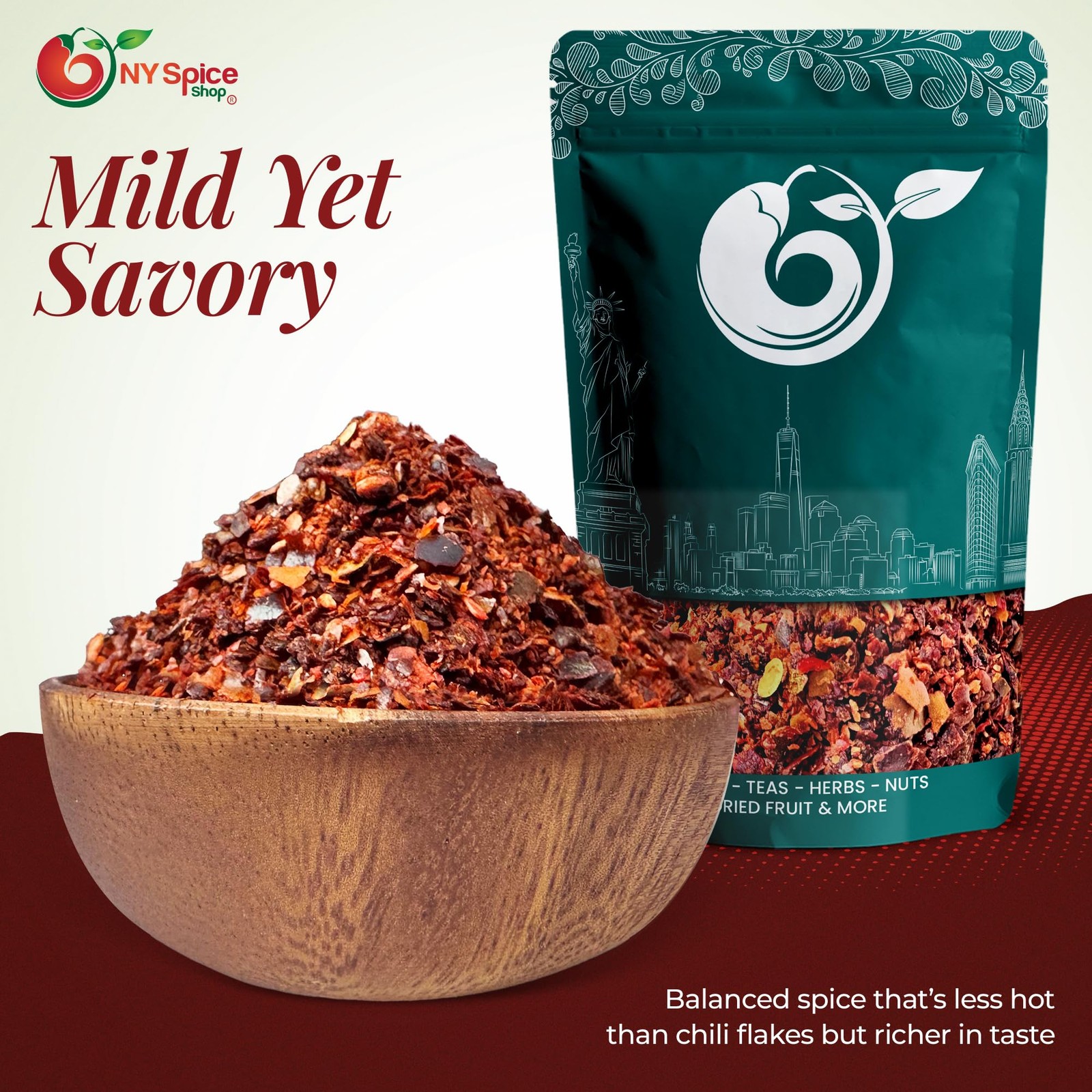 Aleppo Pepper – 8 Ounce Crushed Chili Aleppo Peppers Flakes – Red Aleppo Pepp…
