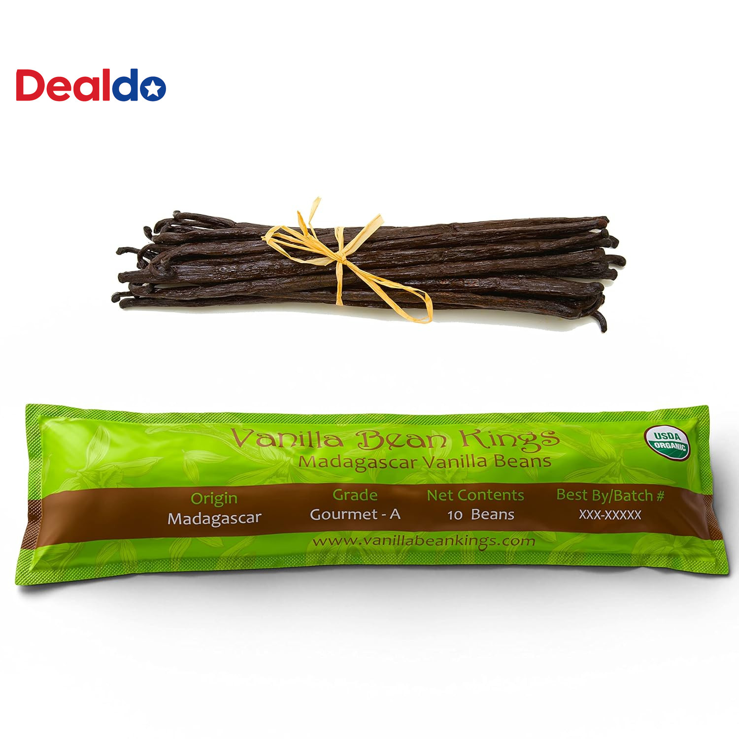 10 Organic Madagascar Whole Grade a Vanilla Pods for Vanilla Extract and Baking