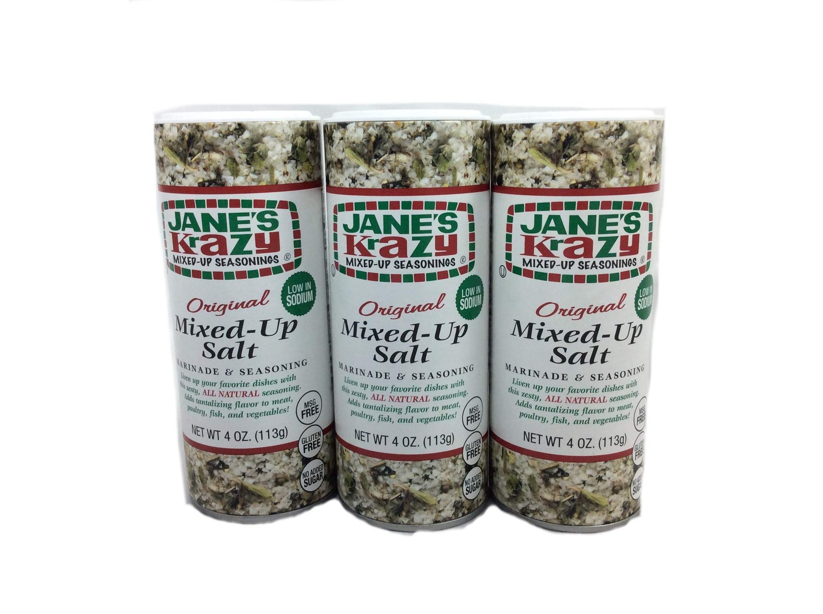 JANE’S, Krazy, Mixed Up Salt, Pack of 3, Size 4 OZ – 1.33 Ounce (Pack 3)