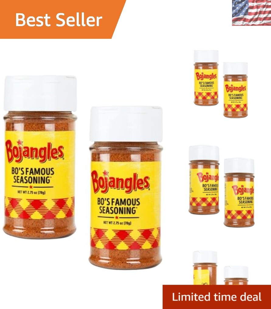 Authentic Bo’s Famous Seasoning Salt 2 Pack – 2.75oz Bottles for Gourmet Cooking