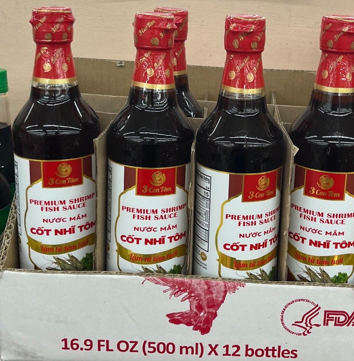 3CT Premium Shrimp Fish Sauce 16.9 oz ( AD ) – 1 Bottle