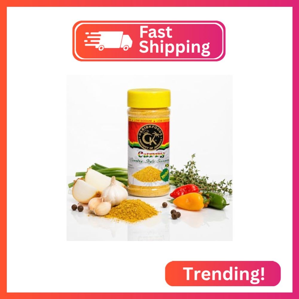 Caribbean Kitchen Curry Mild (4 Oz) 100% Authentic Jamaican Seasoning | Kosher,