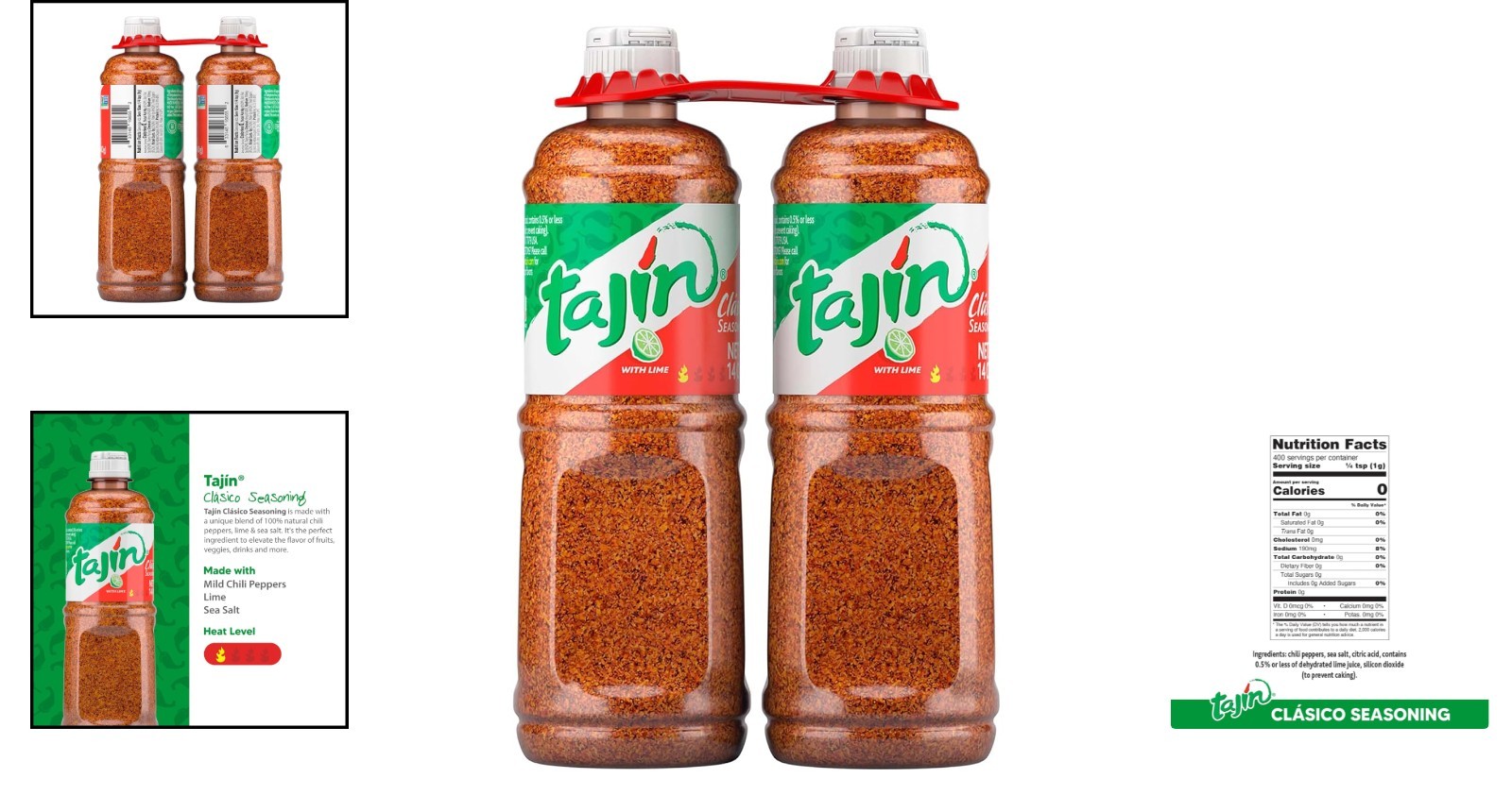 Clásico Chile Lime Seasoning 14oz Twin Pack – Perfect for Flavor Enthusiasts