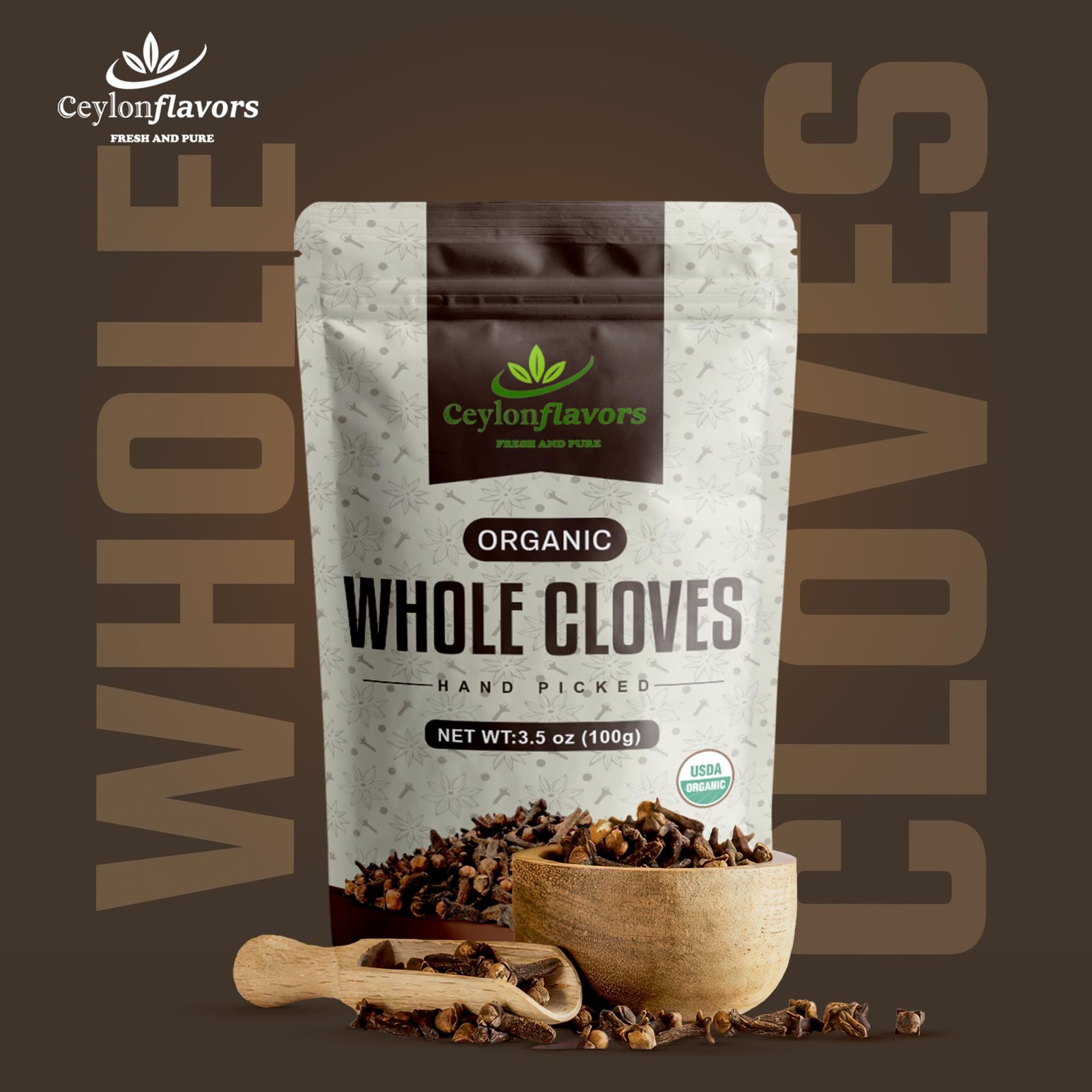Ceylon Flavors Fresh and Pure Hand Picked USDA 3.5 Ounce (Pack of 1)