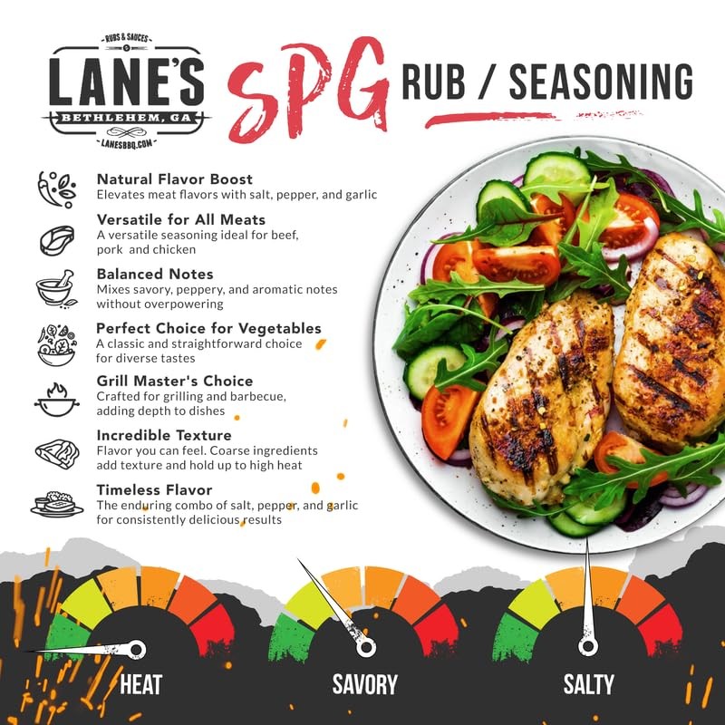 Lane’s SPG Seasoning & Rub, All-Natural Coarse Ground 32 Ounce (Pack of 1)