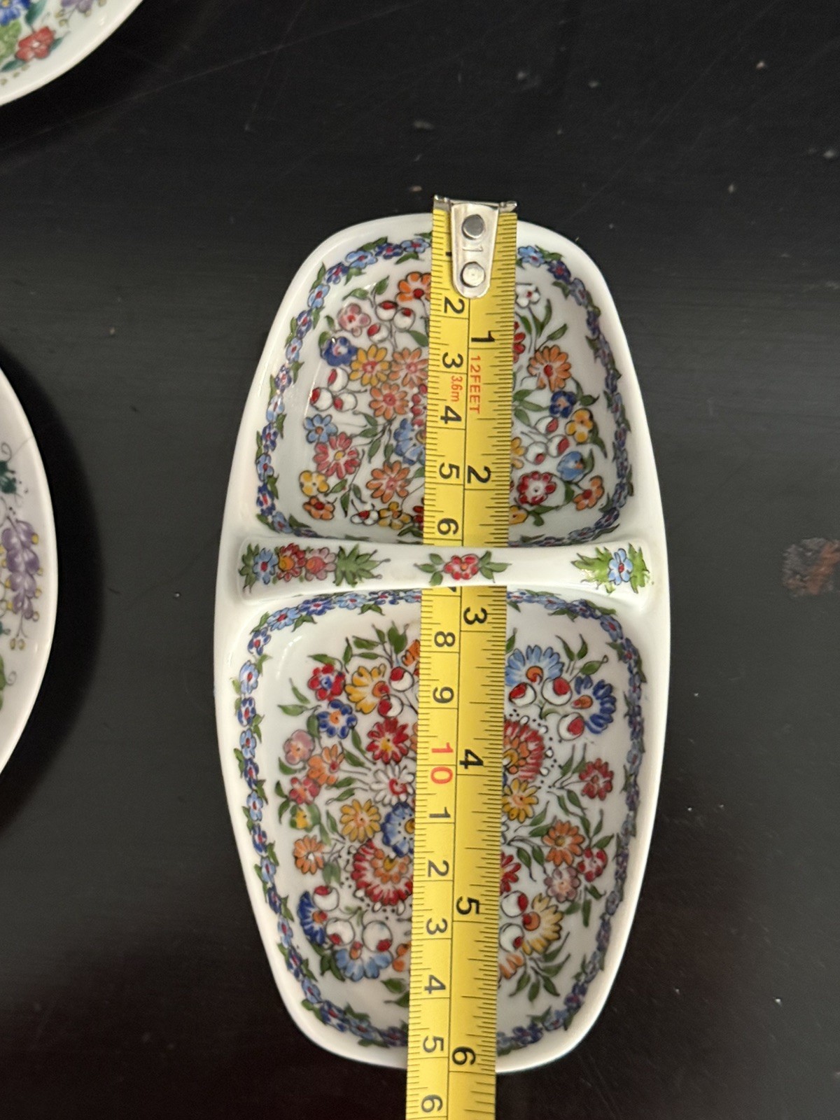 Polish Pottery from Opole” Hand painted Signed salt and pepper tray