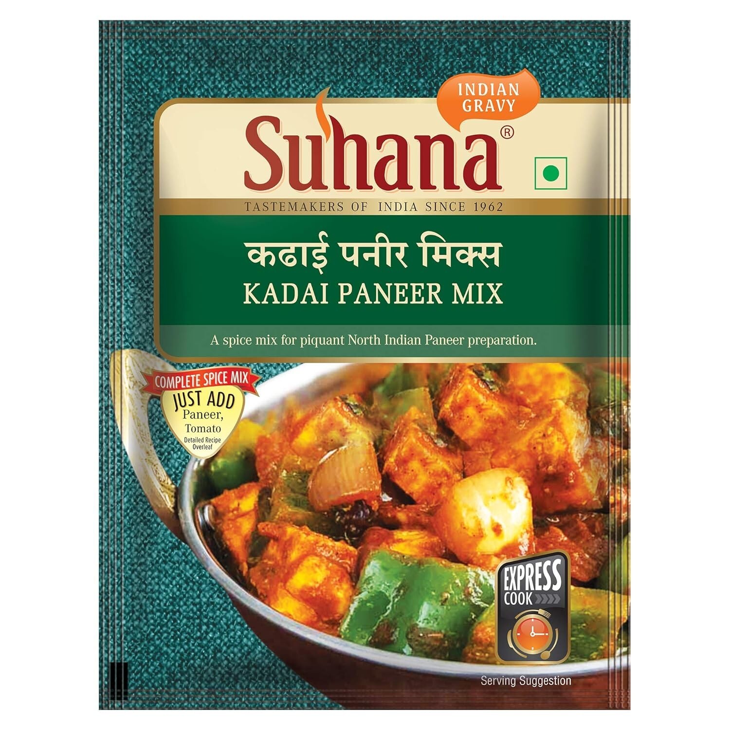 Suhana Kadai Paneer Mix no added colour Use for Quickly cooks in minutes