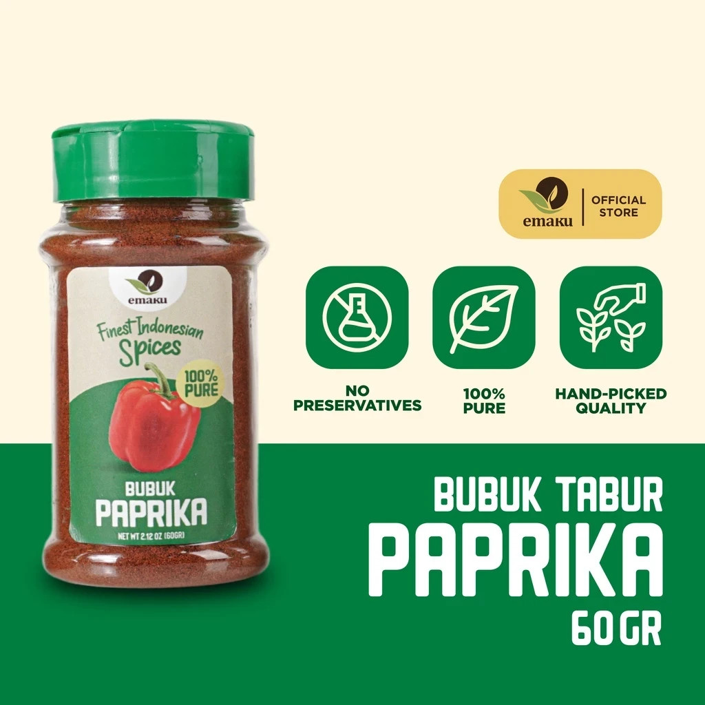 3x Paprika Powder 60g Herbs Spices Extract Natural Organic Pure Herbal Health