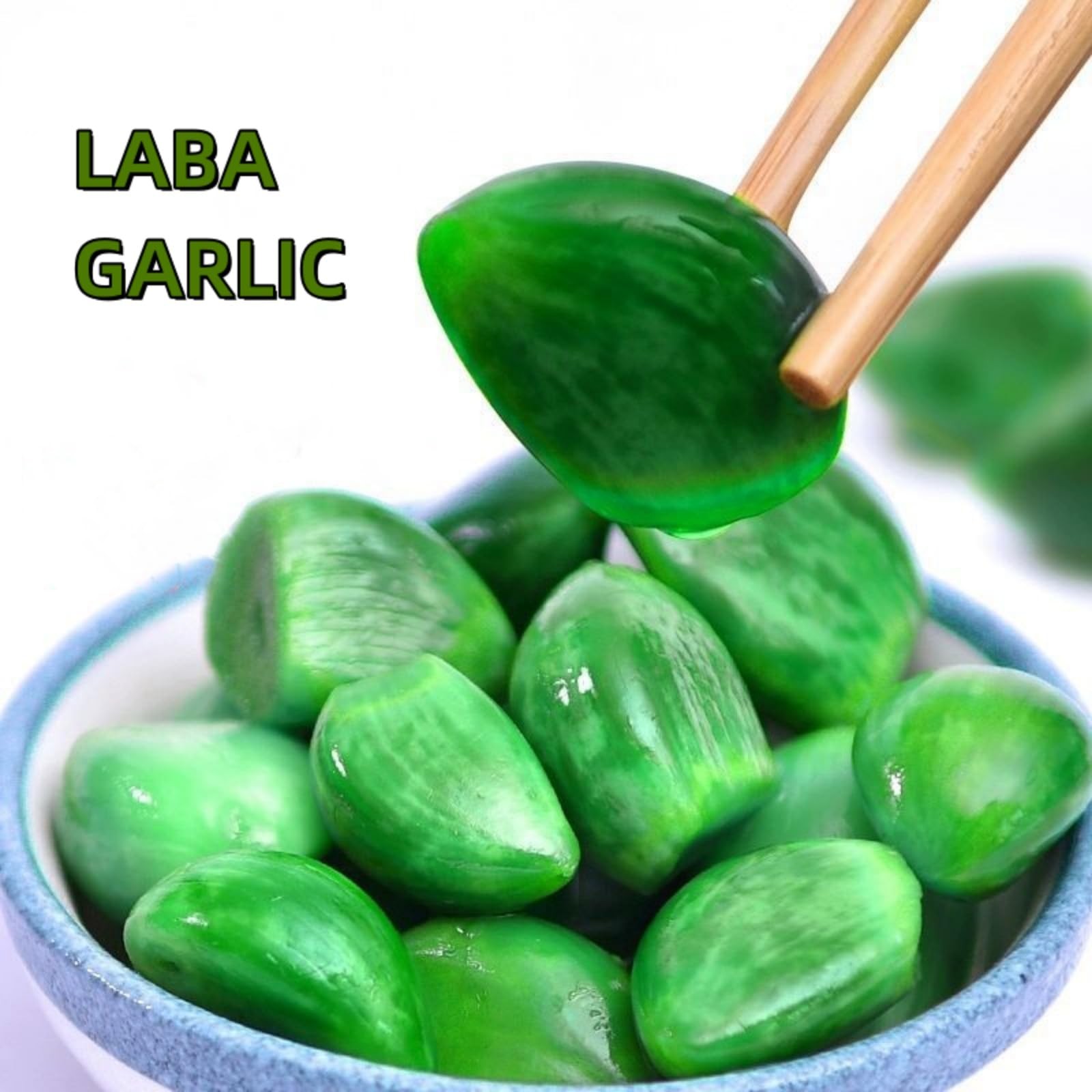 Laba Garlic, Jade Fresh Green Pickled Vegetable, Medium