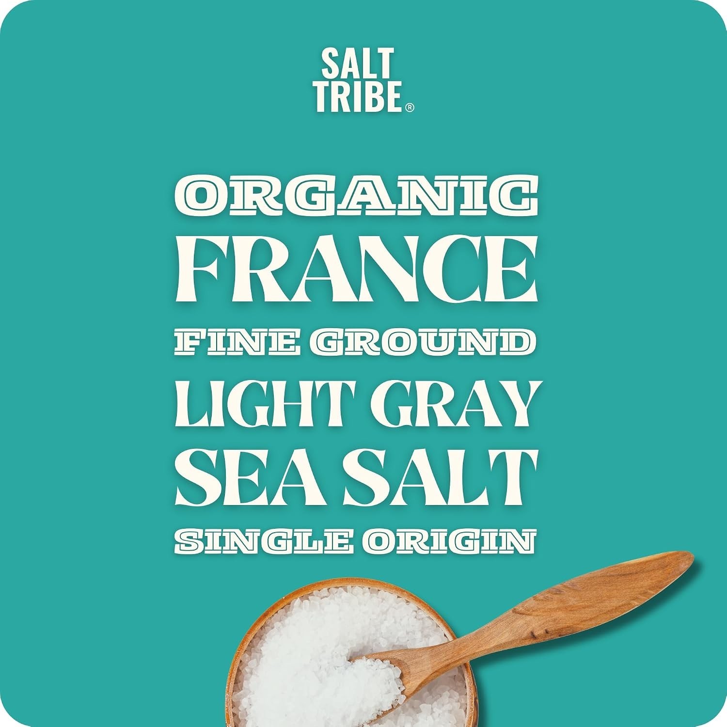 Brittany Hand Harvested Sea Salt | Fine Ground | 15 oz, Organic, Low Sodium