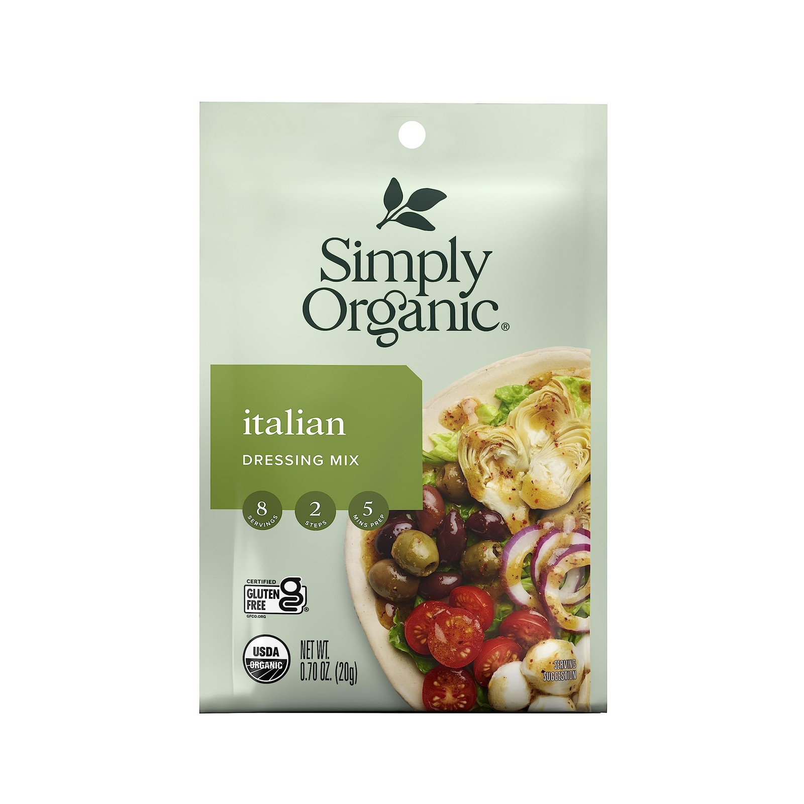 Simply Organic Italian Dressing Mix 0.7 oz Pack of 12 Certified Organic