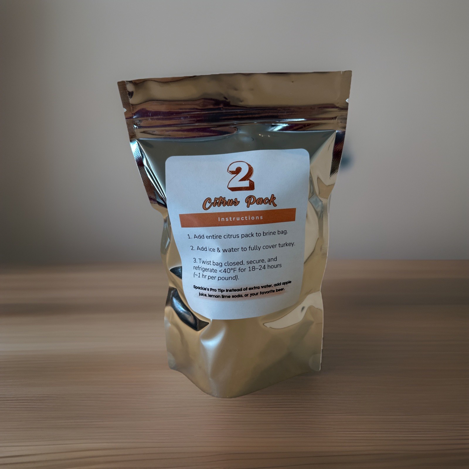 Spackie’s Holiday Turkey Brine Kit (includes Brine Mix, Dry Rub, Brine Bag)