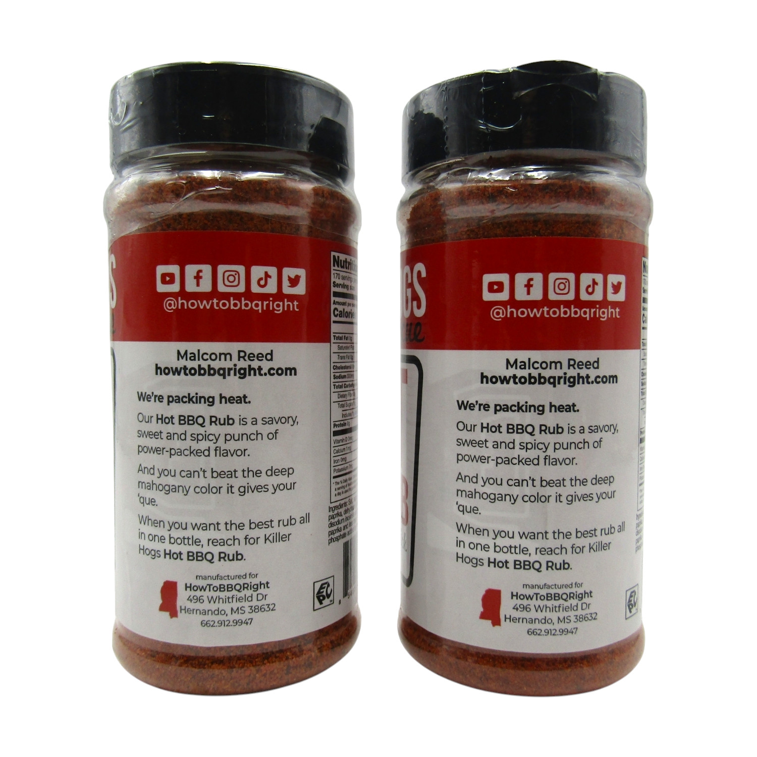 Killer Hogs Barbecue HOT BBQ Rub 2 Pack 12 oz x 2 Seasoning Malcom Reed Youtube