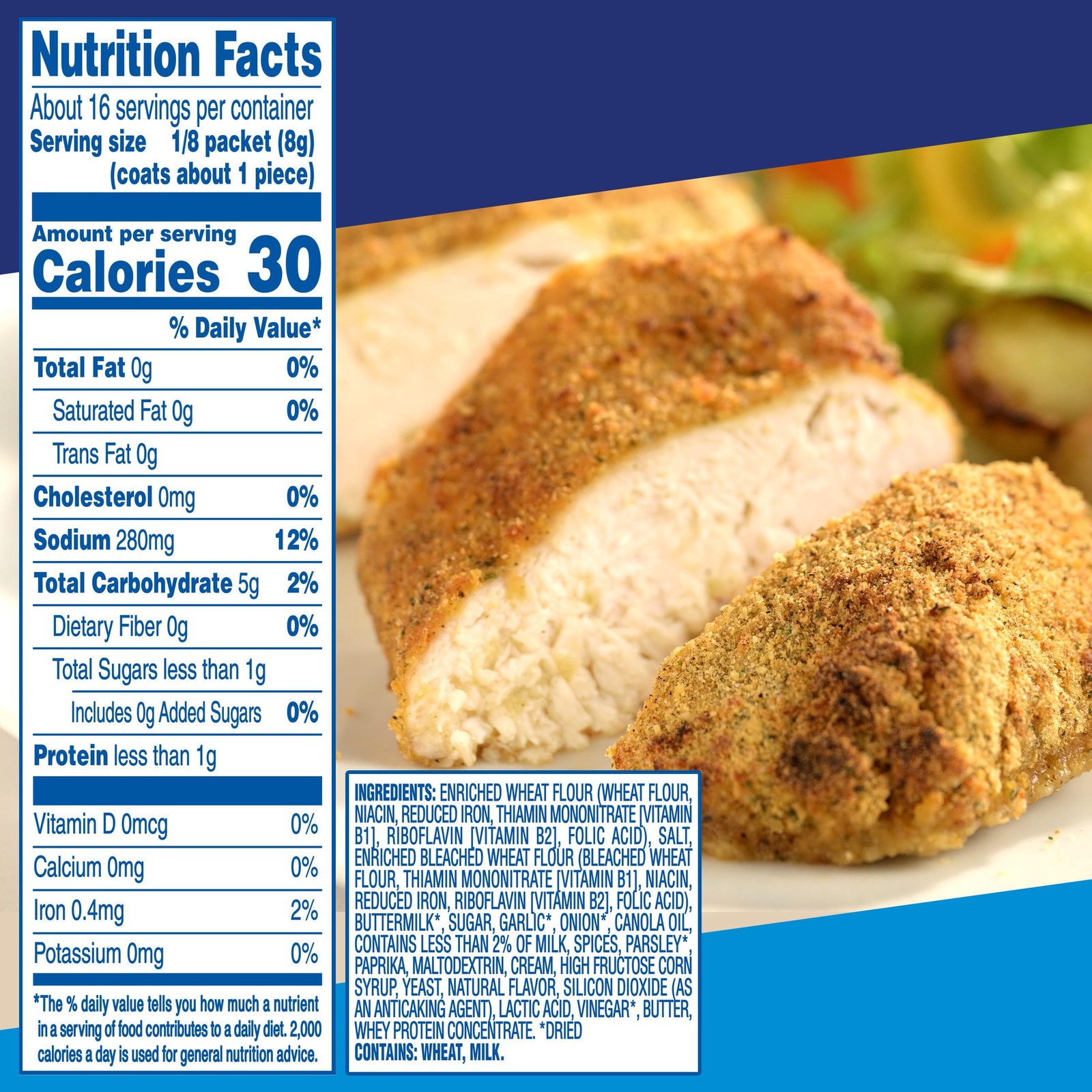 Ranch Herb Seasoned Coating Mix 2 ct Packets