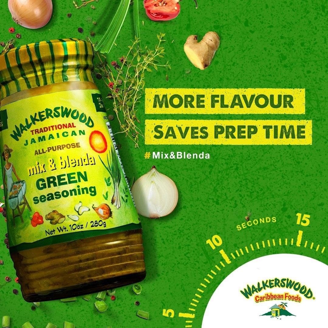 Traditional Jamaican All Purpose Mix and Blenda Green Seasoning, 10 oz (Packa…