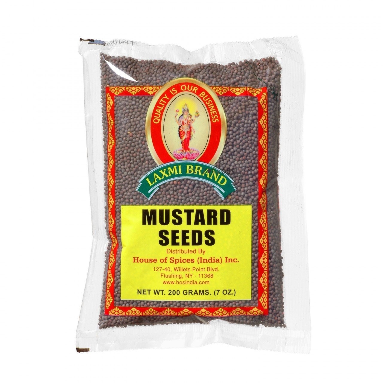 Laxmi Mustard Seeds 7oz Pack Authentic Indian Cooking Spice Fresh Flavor