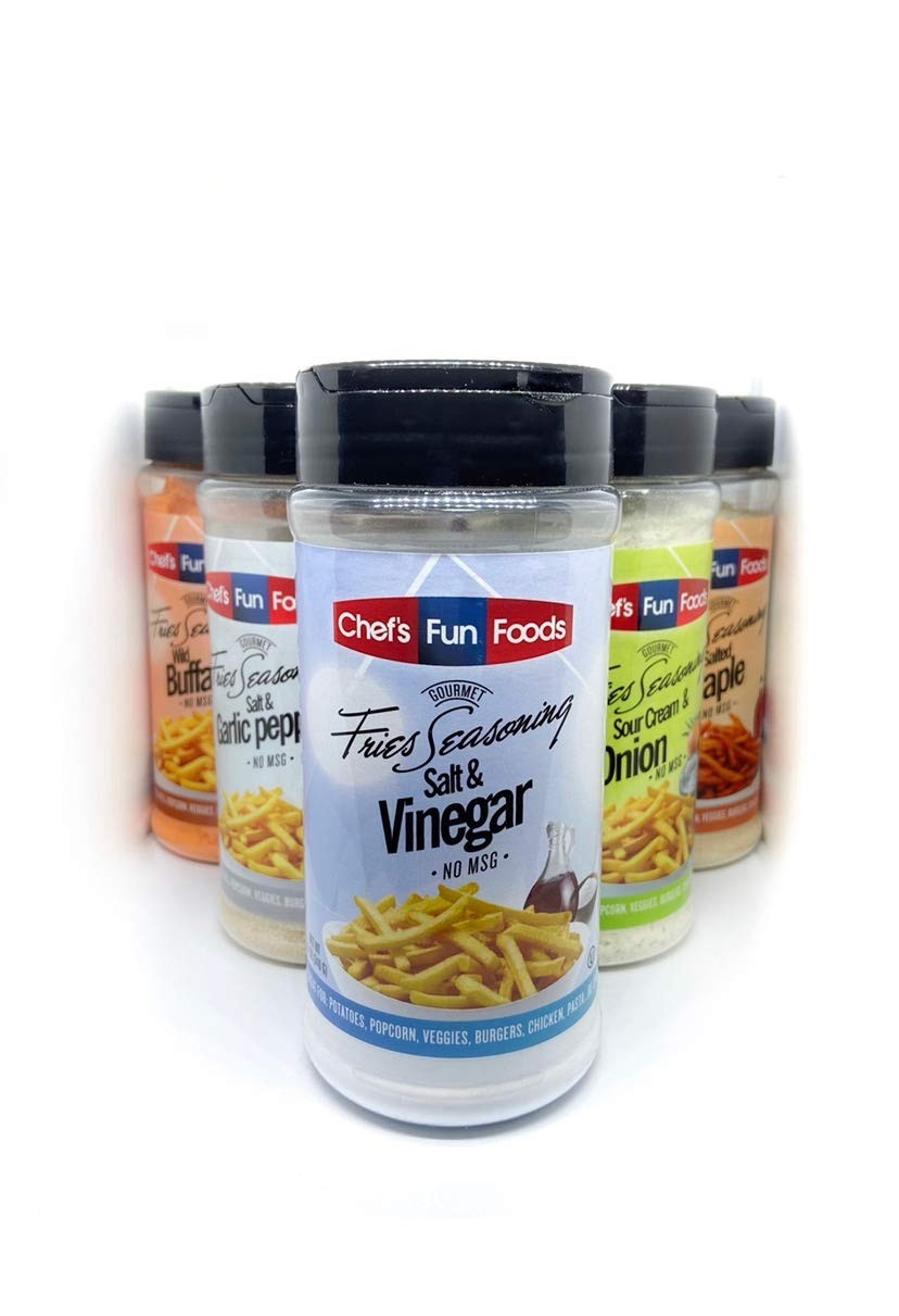 Delicious Salt and Vinegar Shaker – 12 Oz Low-Calorie Seasoning for Culinary Joy
