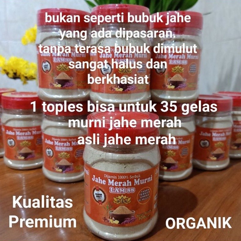 Red Ginger Powder 100g Instant Drink Mix Natural Warming Spice