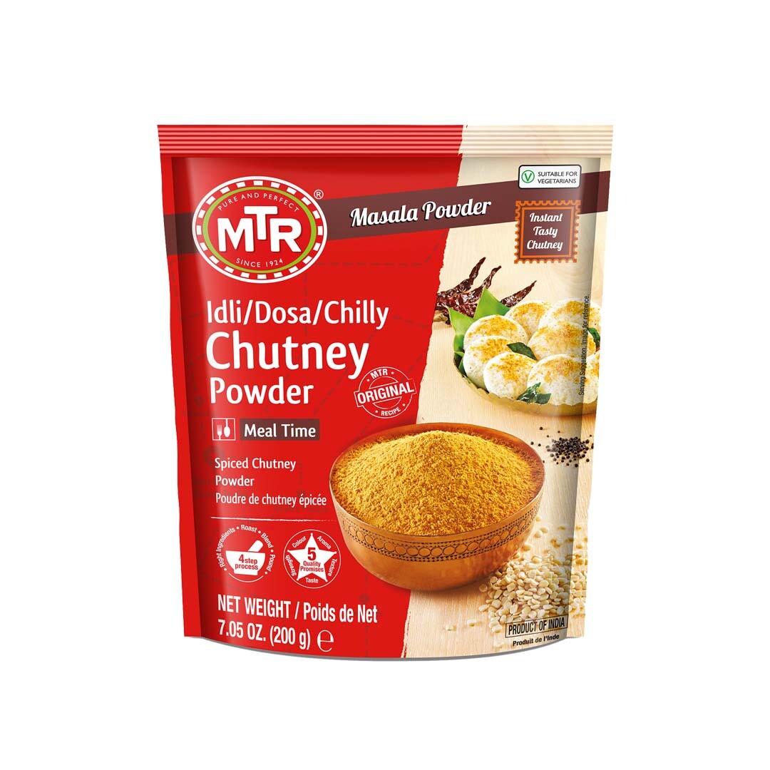 MTR Idli/Dosa/Chilli Chutney Powder (Spiced Chutney Powder) – 200g/7.05oz
