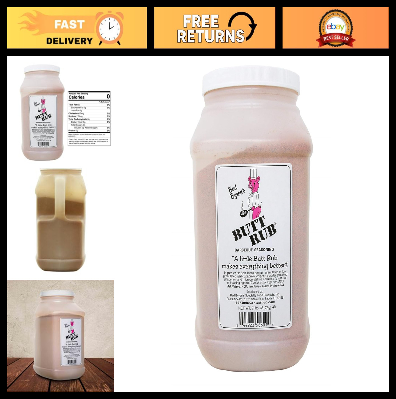Award-Winning BBQ Seasoning 7 lbs | All-Purpose Dry Rub for Pork, Chicken, Beef