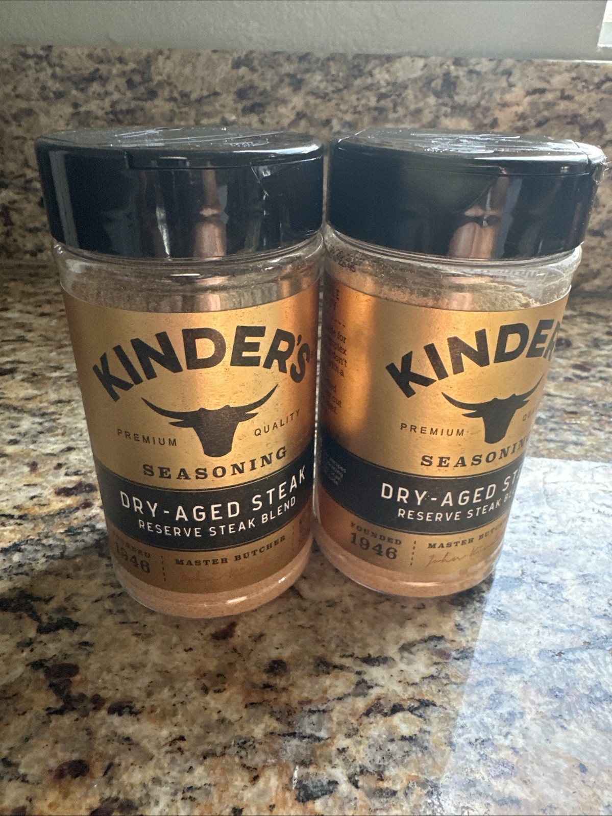 Reserve Blend Dry-Aged Steak Seasoning, 10.1 oz, Kinders, LOT of 2 Fresh 2027