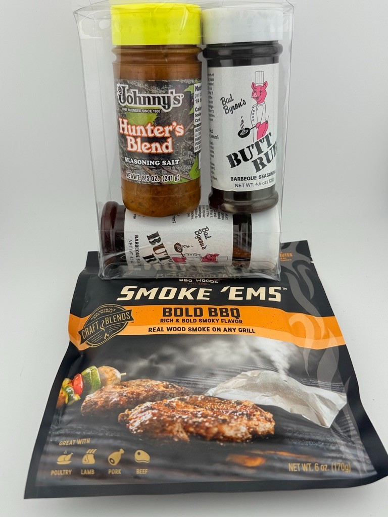 BBQ Gift Set 3pc | Butt Rub Hunter’s Blend Bold Smoke Seasoning Variety Pack