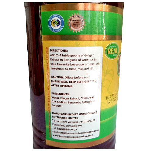 Ginger extract one 16oz and Sorrel 2 packs (100g each) from Jamaica