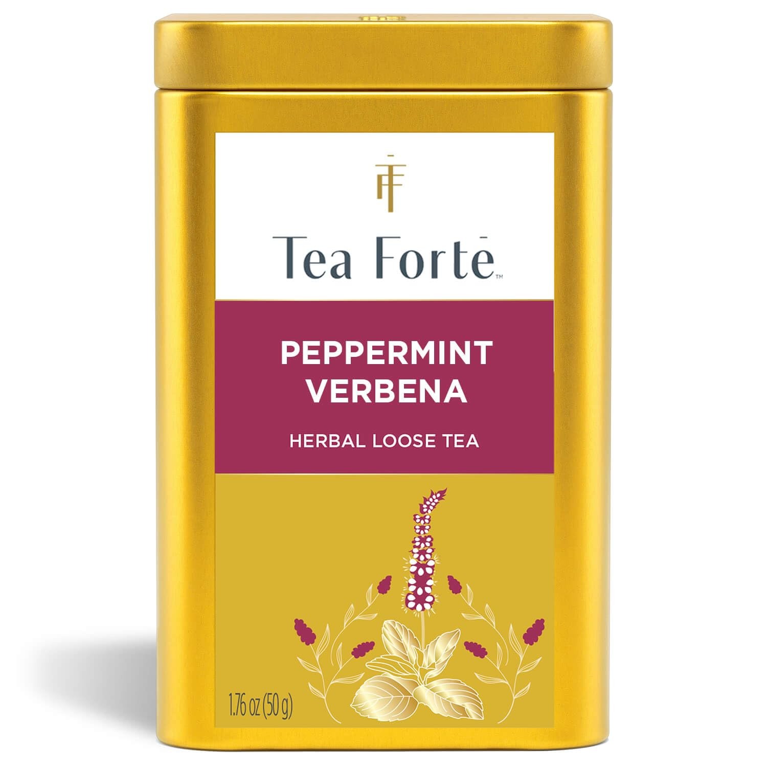 Tea Forte Peppermint Verbena Premium Loose Leaf Caffeine-Free Herbal Tea Blen…