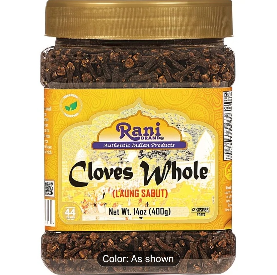 Rani Cloves Whole (Laung) 14oz (400g) Great for Food, Tea, Pomander Balls…