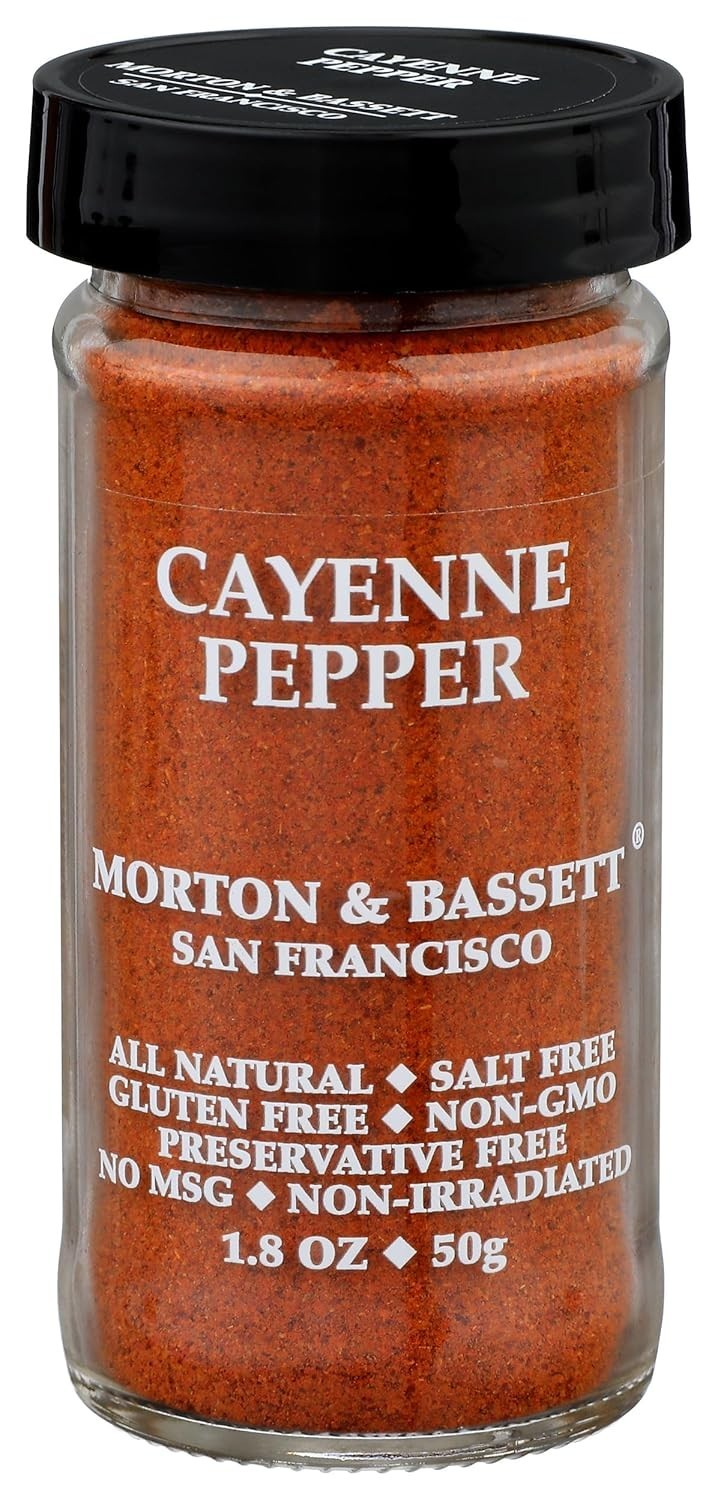 Morton & Bassett Cayenne Pepper, 1.8– Non-GMO, Salt Free, 18 oz