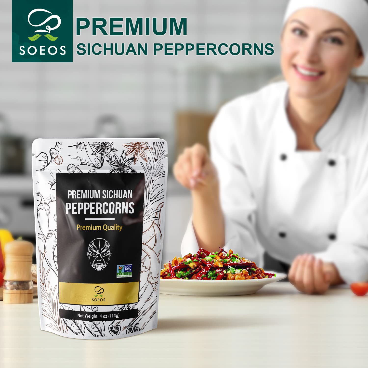 Premium Szechuan Peppercorns, 4Oz(113G), Authentic Sichuan Red Peppercorn, Numbi