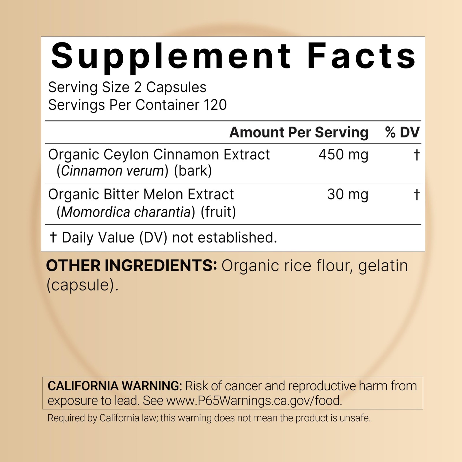 NatureBell 2 Pack Ceylon Cinnamon with Bitter Melon, 240 Count (Pack of 2)