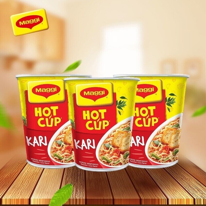 6x 58g Maggi Hot Cup Kari Malaysia Favorite FAST SHIP